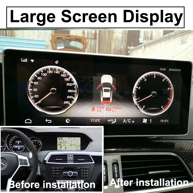 Clearance Liandlee Car Multimedia Player NAVI For Mercedes Benz MB C Class W204 S204 C200 C220 CarPlay TPMS Stereo GPS Navigation 1