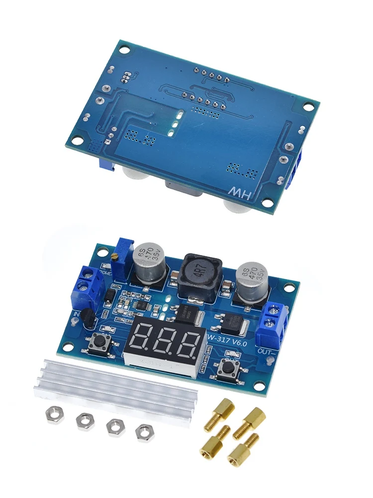 1 шт. Отличный DC-DC постоянного тока 3~ 35 В до 3,5~ 35 В LTC1871 Повышающий Модуль преобразователя Регулируемый источник питания+ Вольтметр