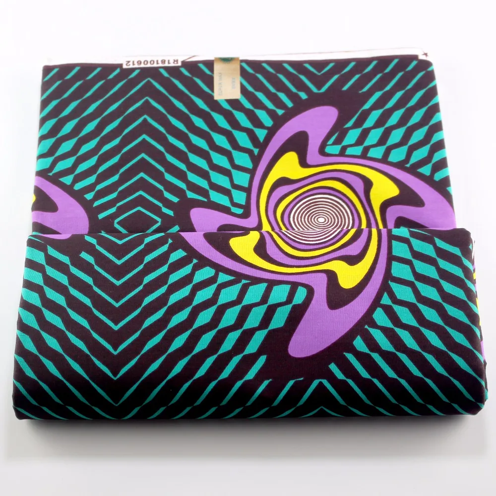 100% Cotton Nigeria Wax Fabrics African Abstract Fashionable DIY Wax Cloth