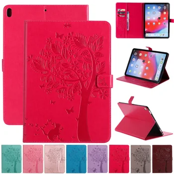 

PU Leather Tablet Smart Case Cover For iPad Pro/Air 10.5 Auto Wake/Sleep Embossed Book Folio Fold Stand Shell Flip Bracket Skin