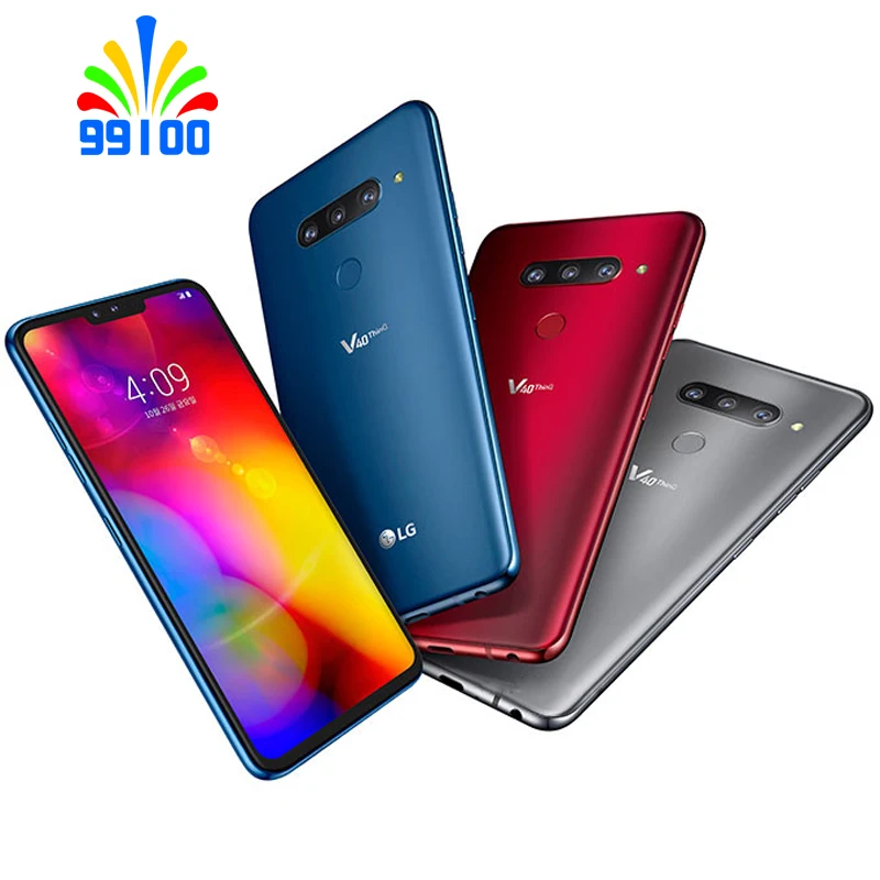 Восстановленный Оригинальный разблокированный сотовый телефон LG V40 ThinQ 6 4 дюйма