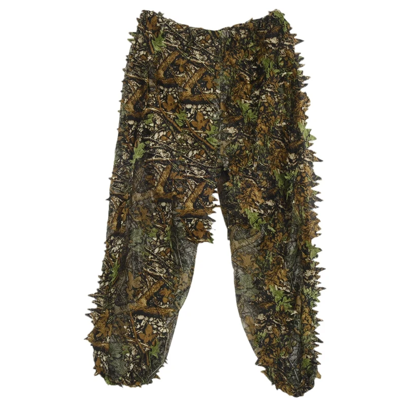 3D лист взрослых Ghillie костюм Лесной камуфляж/Камуфляж для охоты на оленя стебля в