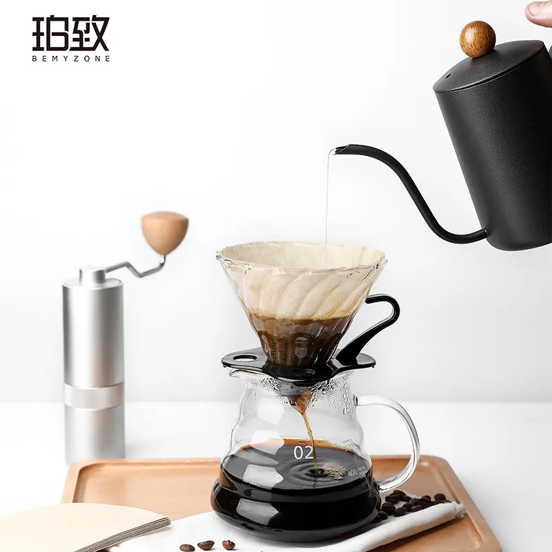 Мини-кофейники со стеклянным сервером, чайные залейте над молоком, Moka, итальянский эспрессо, большая плита, Кофеварка, новинка, GG50kf