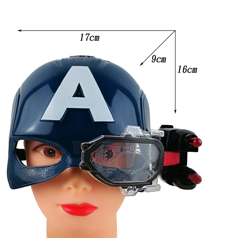 Маска Мстителей Капитан Америка щит светодиодный светящаяся маска детские Качественные игрушки подарок на день рождения Вечерние Маски
