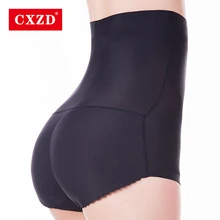 CXZD новые женские поддельные задницы прикладом подтяжки Трусы бесшовное нижнее белье Высокая талия животик контроль формирователь хип-ап мягкий пуш-ап трусики