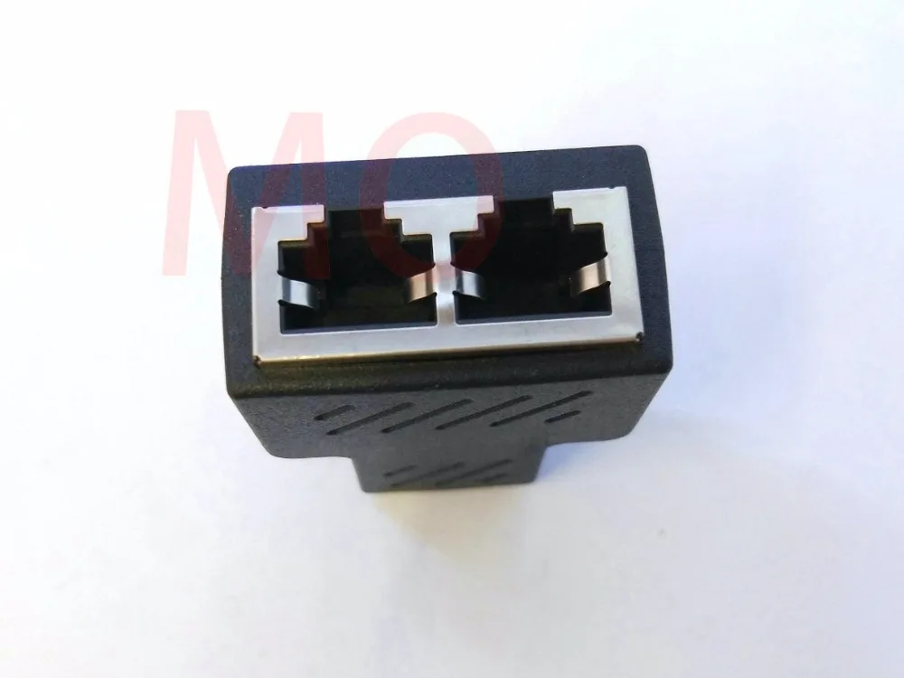 200 шт. медный сердечник 1-2 RJ45 разъем сетевой кабель сплиттер удлинитель штекер