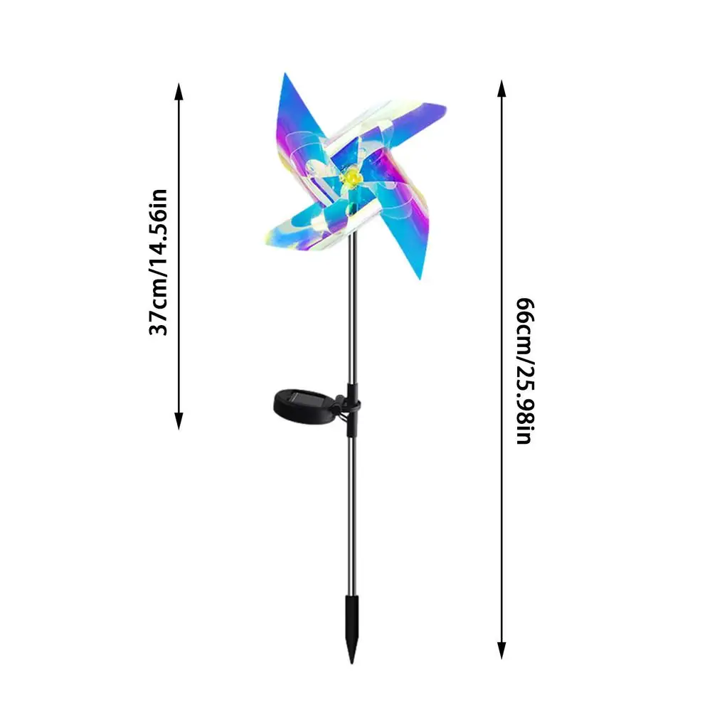 Solar Wind Spinner Garten LED Solar Powered Stake Windräder Licht Im Freien Dekorative Rasen Beleuchtung Kupfer Draht Lampe_voghion.com