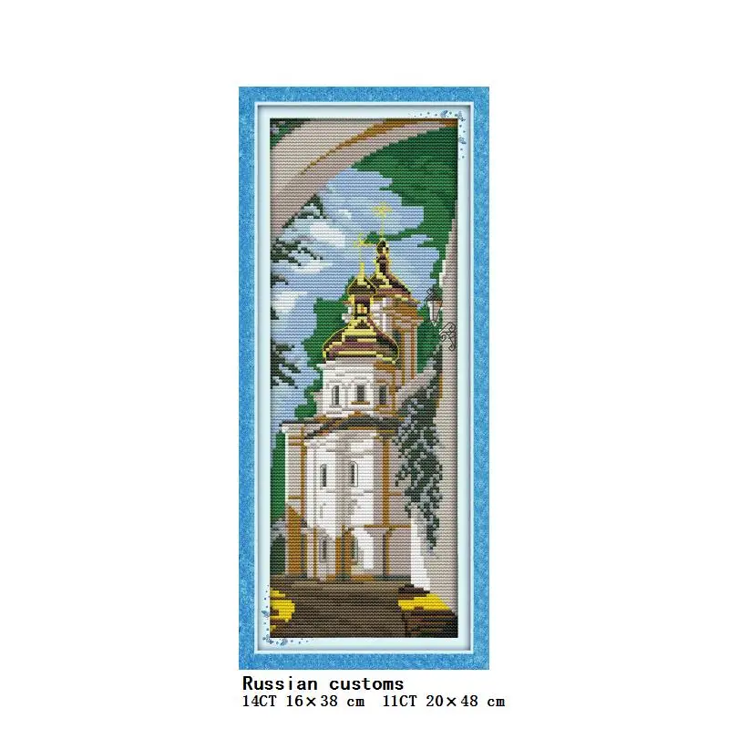 World Famous Places Scenery Series Cross Stitch Kit 14ct 11ct Count Canvas cross stitch kit