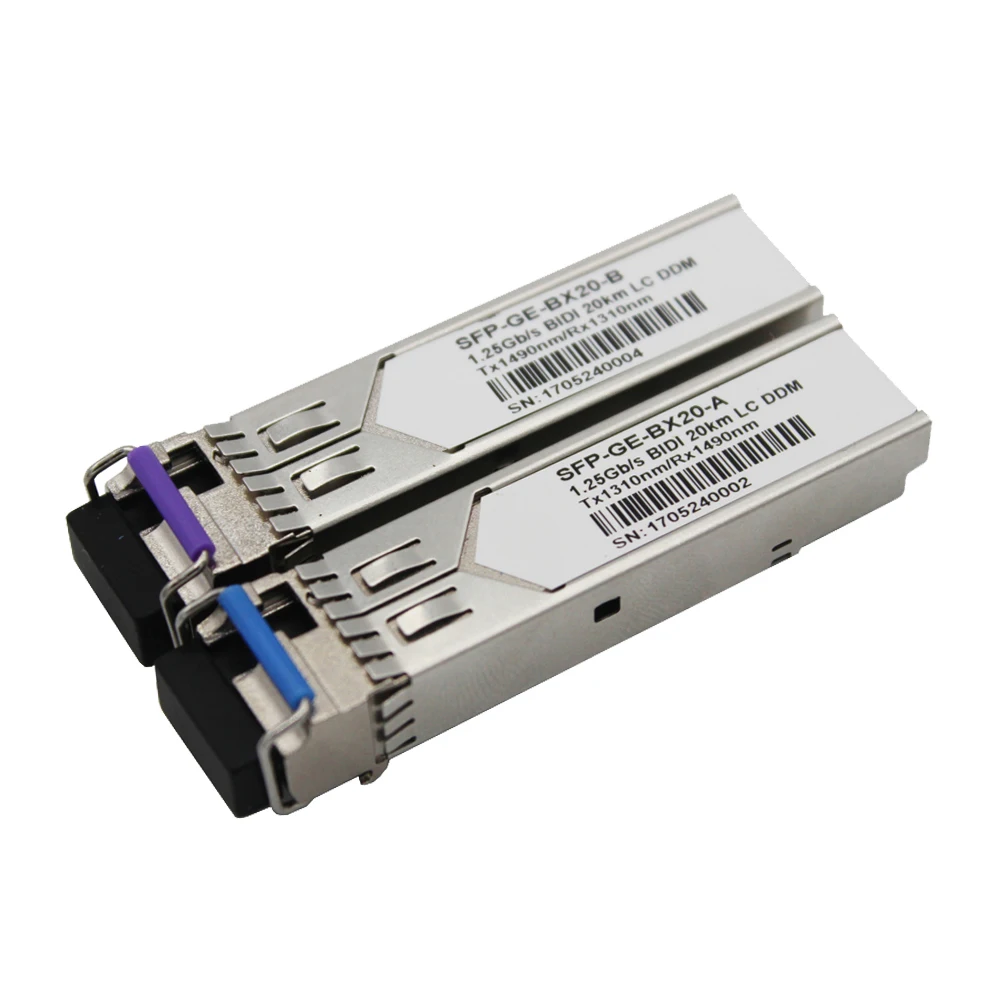 1.25Gb/s SFP Transceiver single fiber singlemode 20km 1310nm/1550nm LC DDM | Мобильные телефоны и аксессуары