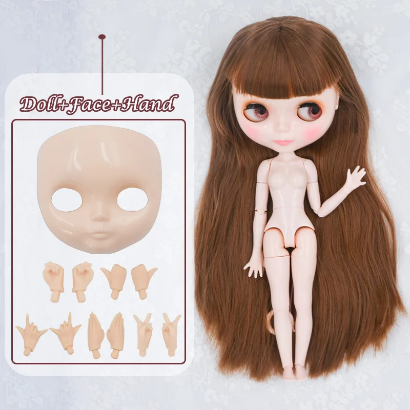 FHNBL06 Neo Blyth кукла NBL Заказная блестящее лицо, 1/6 BJD шарнирная кукла Ob24 кукла Blyth для девочки, игрушки для детей FHNBL23 - Цвет: FHNBL06