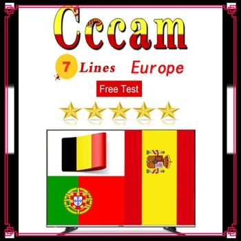

Cccam Europa Slovakia Portugal Germany Spain Satellite tv Receiver 7 CLines for 1 Year wifi full HD DVB-S2 Support Ccam Dazn