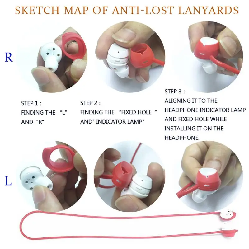Anti-Lost Strap Soft Silicone Headset Hanging Neck Rope Sports Accessories for Samsung Galaxy Buds Earphone