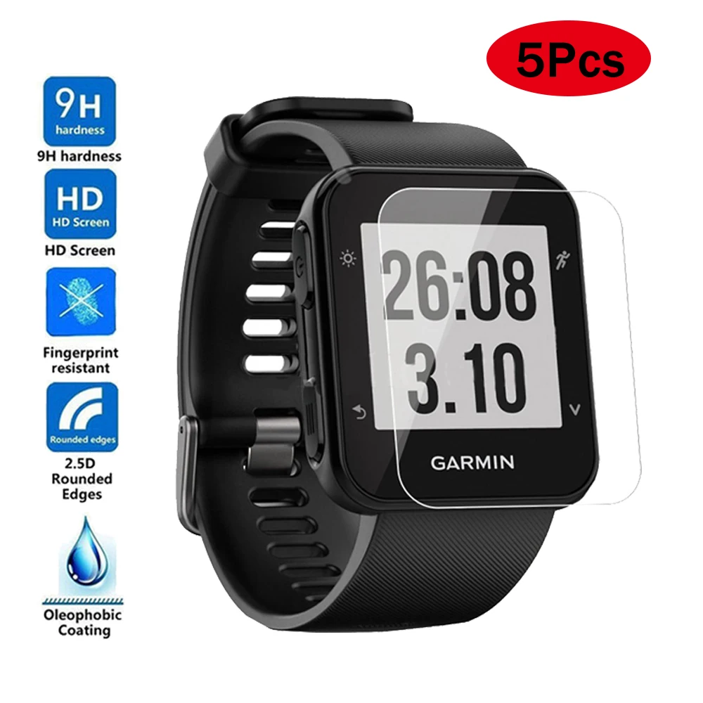 5 шт. Ультра HD прозрачная защитная пленка из закаленного стекла для Garmin Forerunner 35 Fr35