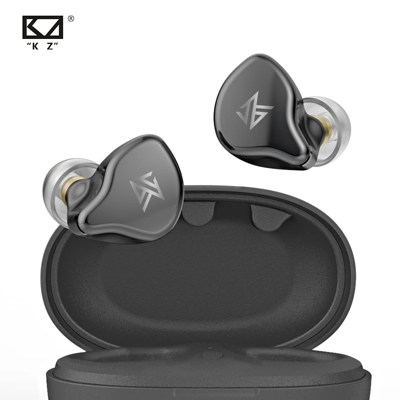 KZ S1D/S1 TWS Беспроводные наушники с сенсорным управлением Bluetooth 5,0, динамические/гибридные наушники, гарнитура с шумоподавлением, спортивные наушники