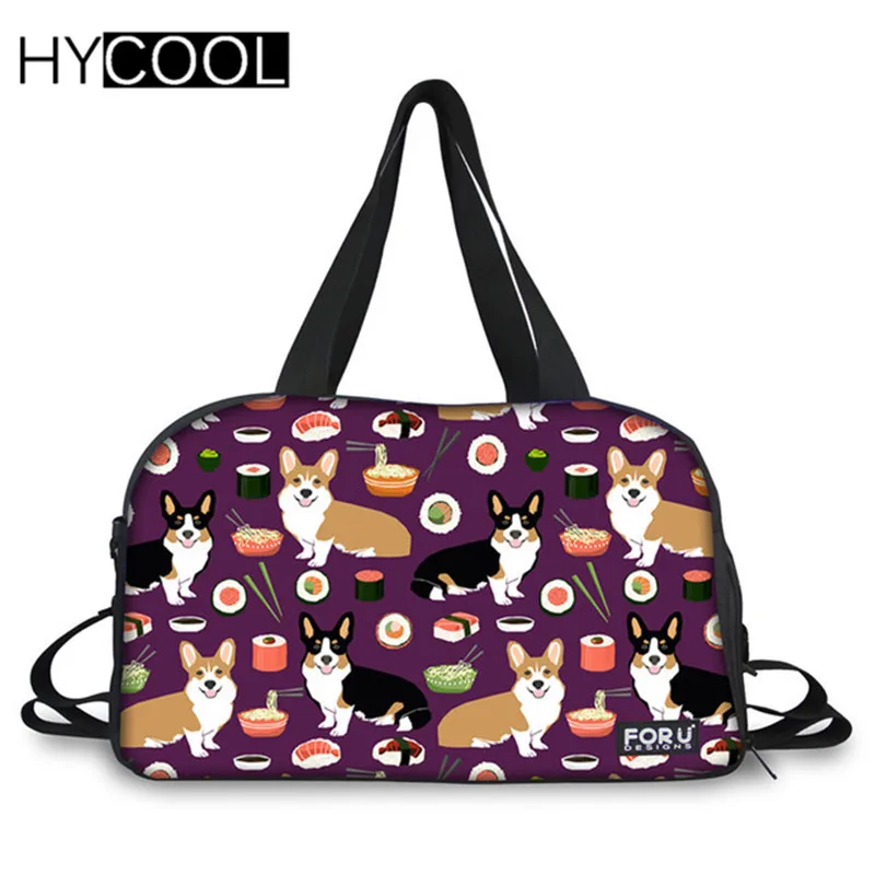 HYCOOL 2019 г. милые большие спортивные сумки с принтом корги уличная сумка для йоги