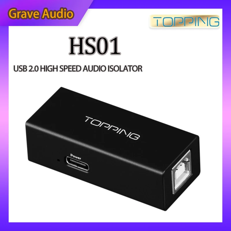 TOPPING HS01 USB 2.0 High Speed Audio Isolator Compatible with High res