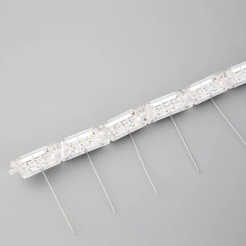 

2pcs Car Flexible waterproof Switchback LED Knight Rider Strip Light for Headlight Sequential Flasher Dual Color DRL Turn Signal