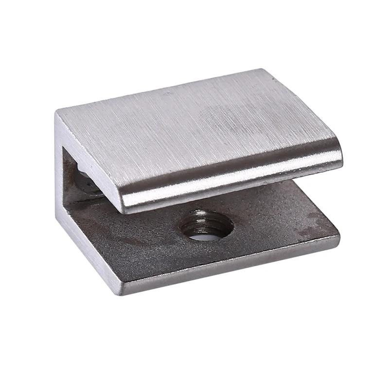 High Quality Stainless Steel Glass Clips Adjustable Wall Mounted Glass Shelf Clamp Bracket Glass Holder