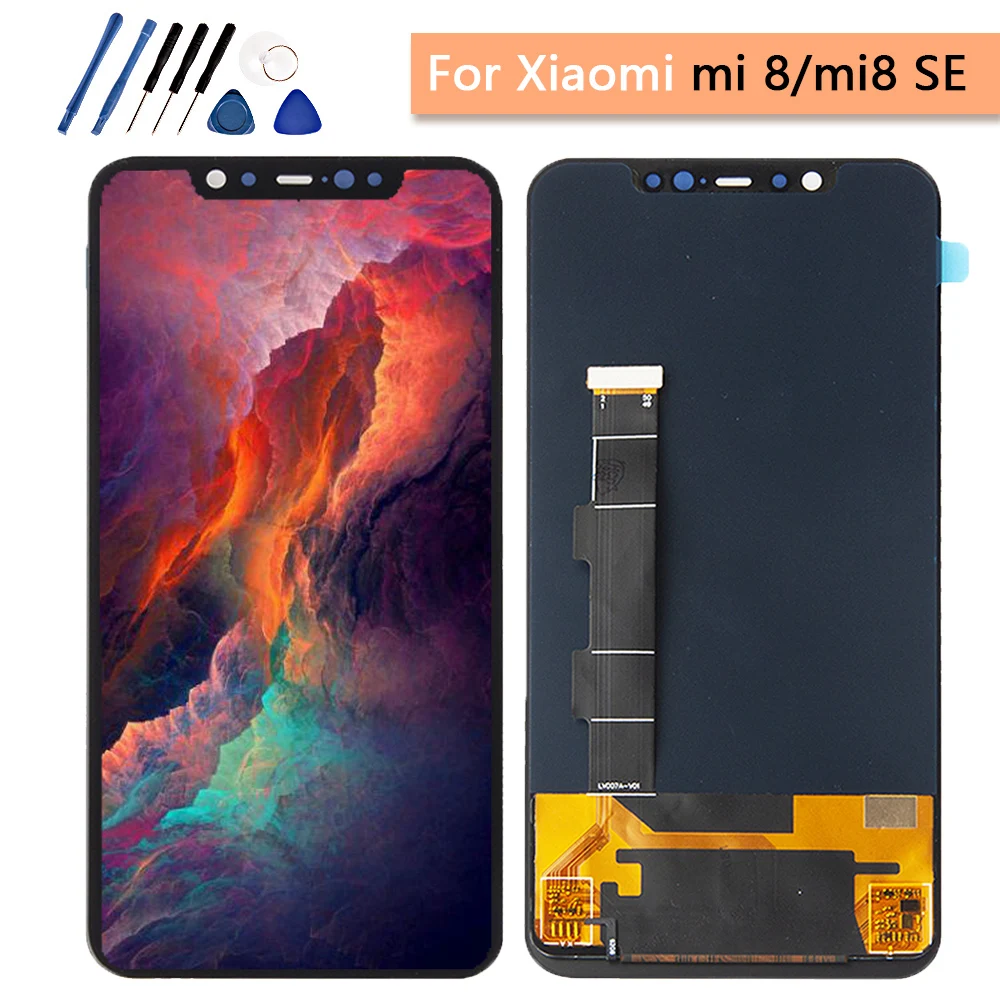 Супер Amoled lcd для 5 88 &quotXiaomi Mi8 SE Mi 8 MI8SE экран дисплей + сенсорный дигитайзер с рамкой