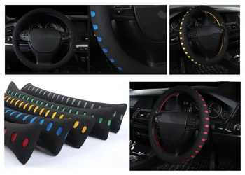 

High quality auto parts steering wheel cover diameter 38 cm for Renault Latitude Laguna Frendzy DeZir Safrane ZE