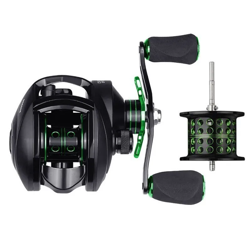 

High Speed Baitcasting Reel 12+1BB 8.1:1 Magnetic Centrifugal Dual Brake Fresh/Salt Water Baitcasting Fishing Reels Carp Fishing