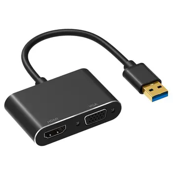 

USB 3.0 To Hdmi Vga Adapter 1080P Hdmi Converter Cable For Windows 7/8/10 Hdtv Usb 3.0 To Hdmi Vga Adapter