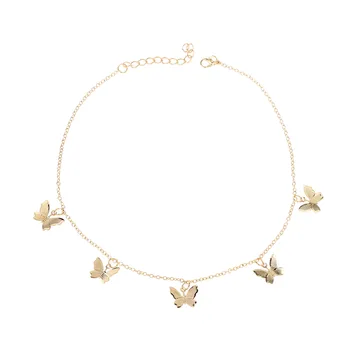 

Ornament Is jian xi Chain Single Layer Choker Necklace Elegant Immortal Butterfly Necklace Choke