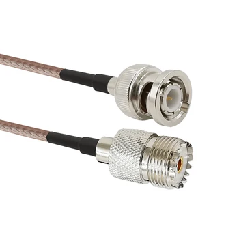 

BNC Male to UHF SO239 Adapter RF UHF VHF Radio Coaxial Antenna RG316 Cable Mobile to Base Antenna Cord 1-15M