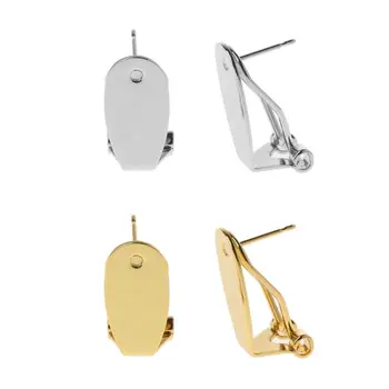 

20Pcs Clip-On Base Setting Earrings Converters Non-Pierced Ears Jewelry Making