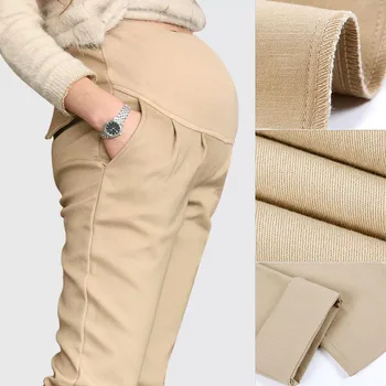 

Pop Spring Autumn Maternity Pants Pregnant Women Nursing Prop Belly Legging Pregnancy Clothing Overalls Casual Trouser Pop 88