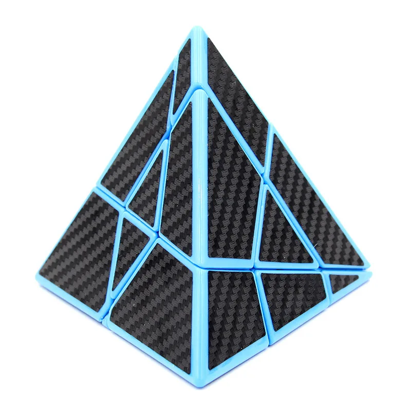 Три слоя Devils Пирамида Кубик Рубика Творческий углеродного волокна треугольная трансформация Специальной Формы пирамида развивающая игрушка RU