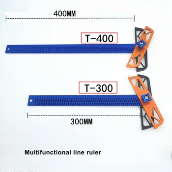 

T300 T400 Woodworking Drawing Ruler Hole Ruler Angle Ruler Multifunctional Ruler Aluminum Ruler Repair Tool