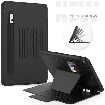

For iPad 10.2 A2200 A2197 A2198 7th Generation funda case For Apple iPad 10.2 Cover pencil holder Card slot leather Shockproof .
