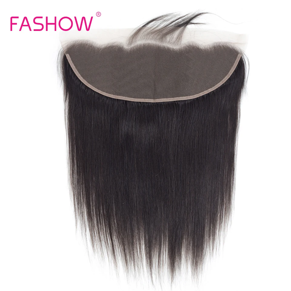 Brazilian Hair 13x4 Lace Frontal Closure With Baby Hair Pre Plucked Straight Human Hair Ear to Ear Transparent Lace Frontal