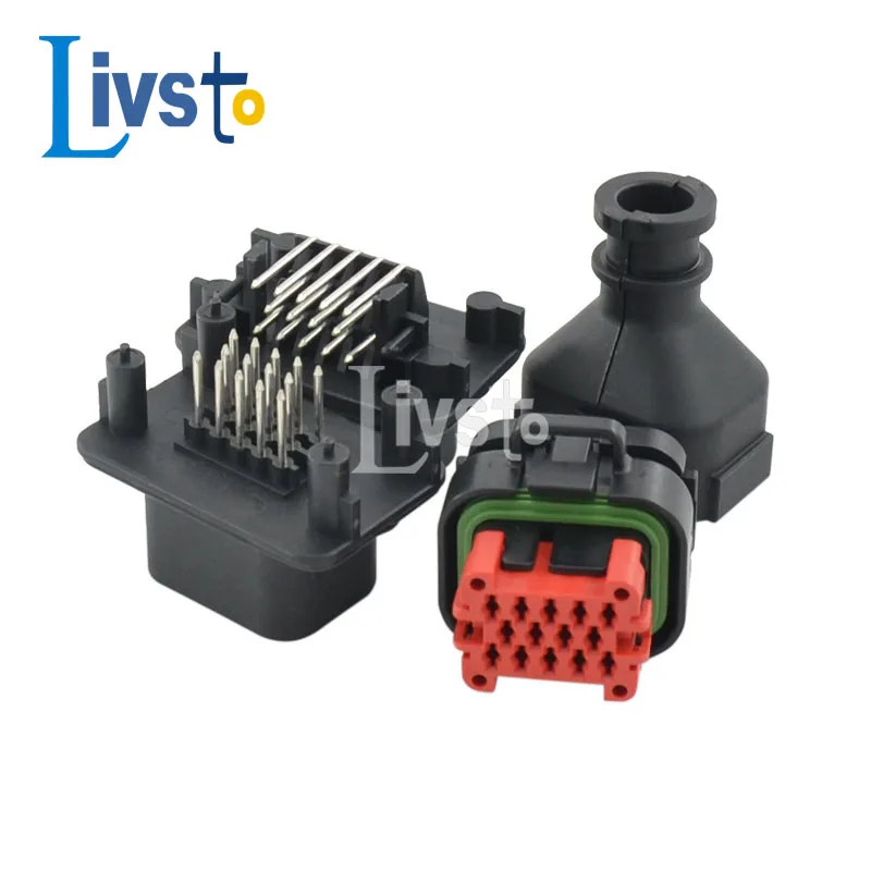 1 Set 14 Pin Sealed Waterproof Connector Board End Wiring PCB Male Female  Socket Plug 776273-1 776262-1 776267-1 2138530-1