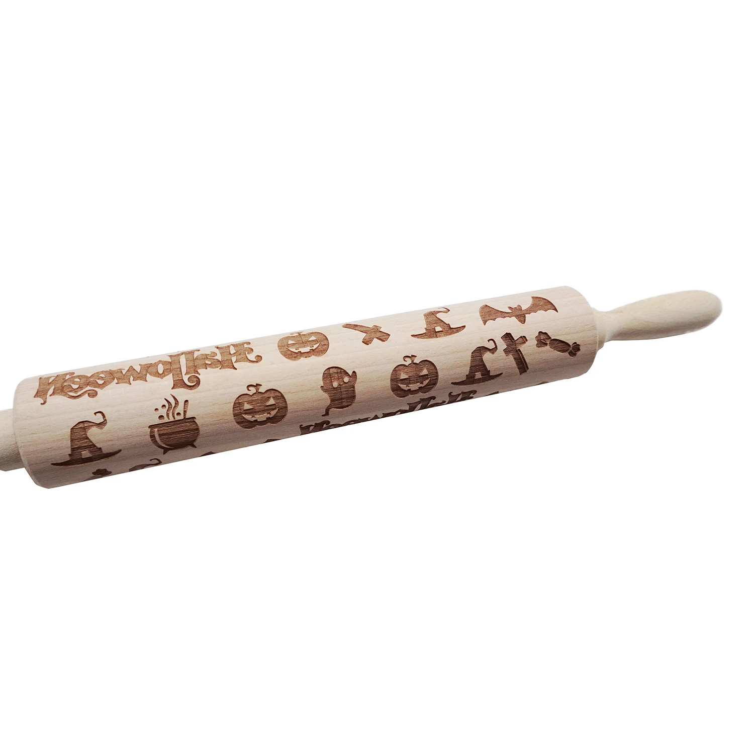 Wooden Rolling Pin With Easy Roll Bearings Engraved Embossing Rolling Pin Baking Cookies Cake Biscuit Noodle Dough 43cm/35 cm - Цвет: H29271