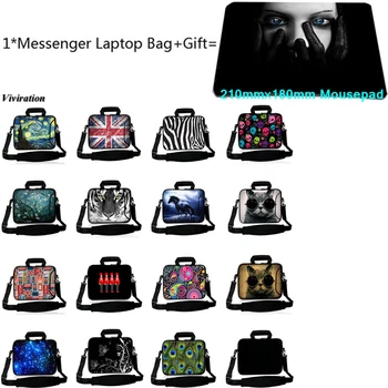 

Messenger Laptop Sleeve 14 Inch Bag Funda Chromebook 11.6 12 13 15 17 13.3 15.6 17.3 Notebook Case 10 10.2 Tablet Cover+Mousepad