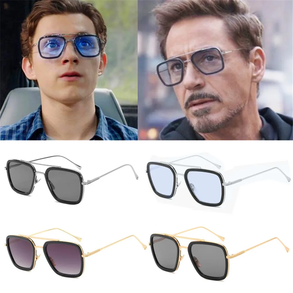 Spider Cosplay Far From Home Iron-Man Glasses Movie Peter Parker Cosplay Edith Sunglasses