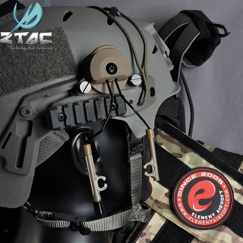 Z-TAC Airsoft Peltor, Тактический адаптер для наушников, набор для EX шлема, серия Comtac I& II, Охотничья гарнитура, аксессуары Z149