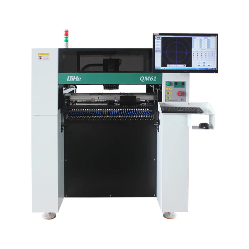 Автоматическая Qihe Pnp машина QM61 конвейерная линия сборки печатных плат 63 Фидер SMD палочки и место машина Chip монтировщик