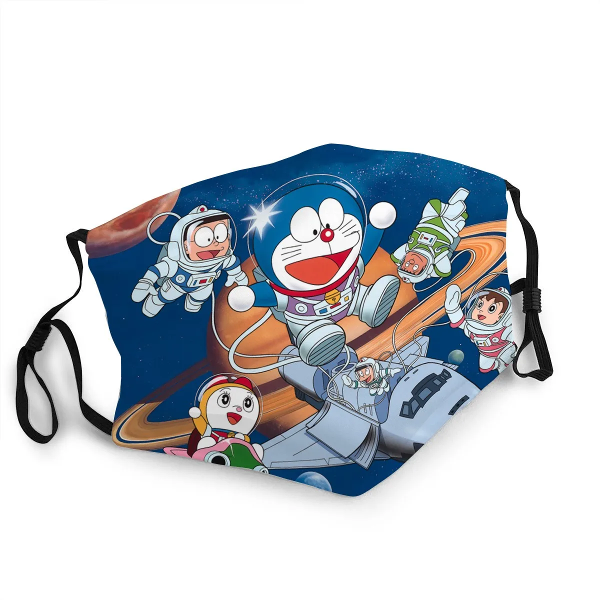 Для взрослых/детей с принтом Doraemon маска для лица фильтром можно мыть