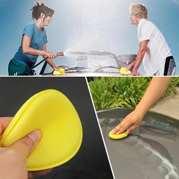 

Wholesale Car Cleaner Sponge Vehicle Glass Car Care Sponge Waxing Polish Wax Foam Sponge Applicator Pads