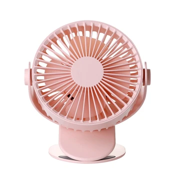 

Desktop Clip Fan 2000MAh Rechargeable Air Fan Portable Cooling USB Fan 3 Speeds 360 Degree Rotation USB Charging