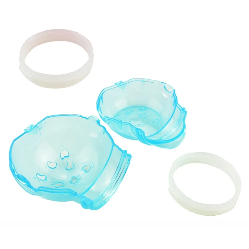 Bird bath basin transparent hamster external bathroom pipe cage shower bath tub plastic small pet sandbox