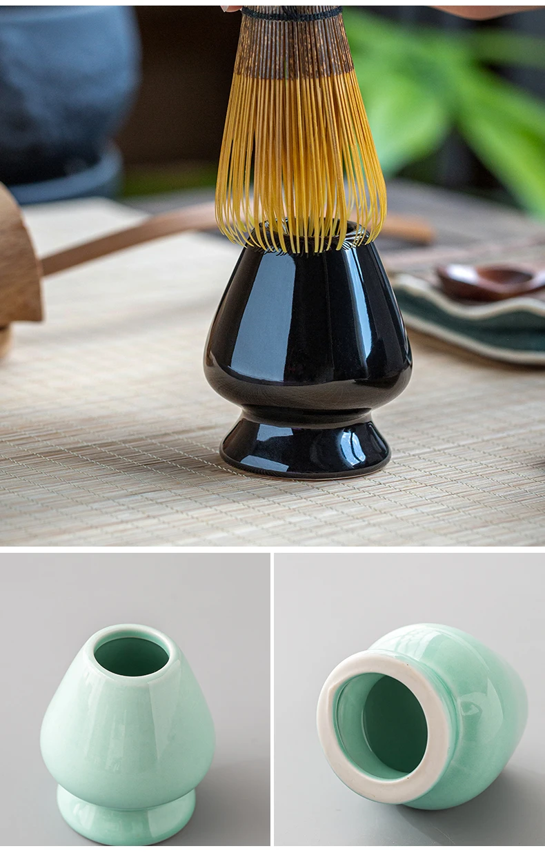 Frusta Matcha Chasen In Bambù Naturale - Set Completo Con Portafrusta E 100 Bastoncini Per Cerimonia Del Tè Giapponese - Foto 9