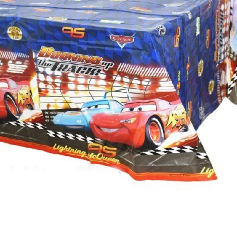 Disney Cars Lightning Mcqueen Baby Happy Birthday Party Supplies Decoration Set Disposable Tableware Tablecloth Plate Cup Banner