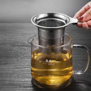 

TTLIFE Reusable 304 Stainless Steel Tea Infuser/Filter Durable Teapot Mesh Tea Separator Tea Strainer Net Leakage Teaware