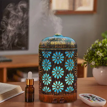 

Air humidifier Iron art aromatherapy machine night light retro ultrasonic atomization humidification essential oil aromatherapy