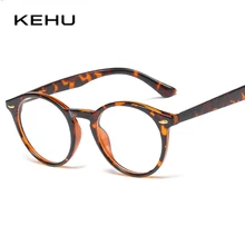KEHU классический дизайн круглые очки оправа для женщин и мужчин винтажные рисовые очки для ногтей оправа женские UV400 прозрачные линзы уличные очки KE5