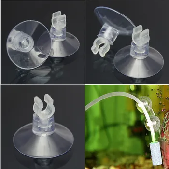 

10Pcs 2.7cm Aquarium Fish Tank Suction Cup Sucker Holders For Air Line Air Tube Pump Suction Elastic Holder Clip Easy to Install